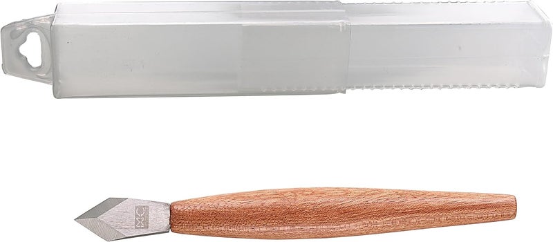 MKC Marking Knife with Plastic Protector, Marking Gauge Woodworking, Premium Woodworking Tool with High Speed Steel Sharp Blade, Beautiful Rose Wood Handle - Image 3